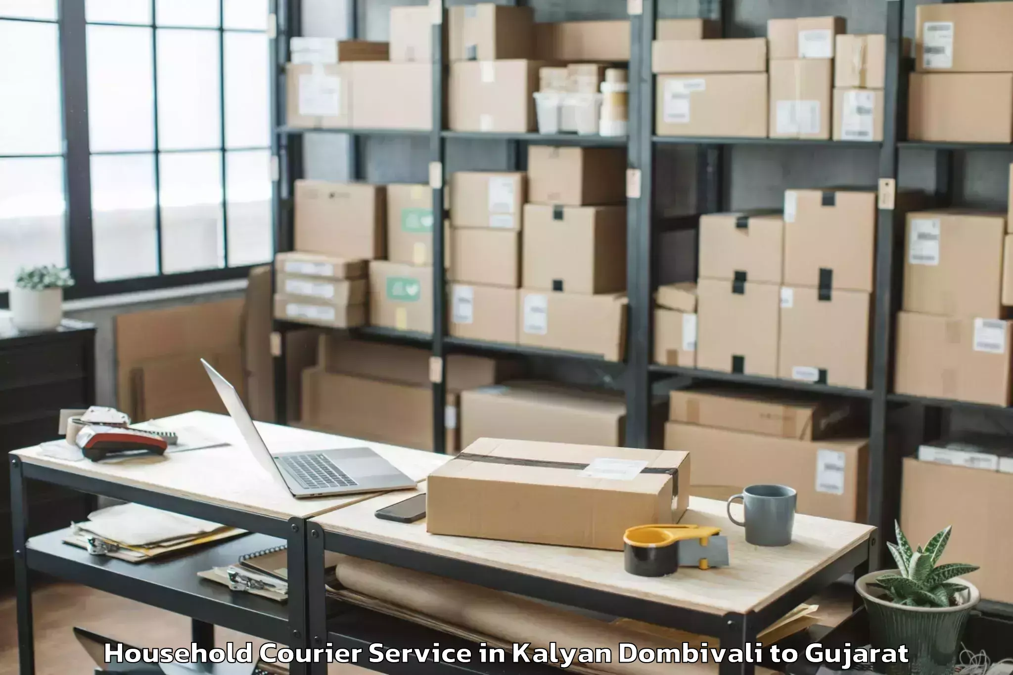 Leading Kalyan Dombivali to Hazira Port Household Courier Provider